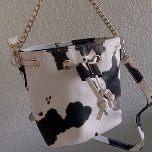 Cowprint purse
